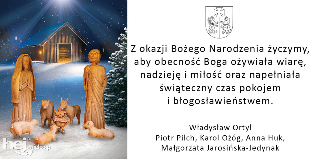 Świąteczne i noworoczne życzenia dla mielczan! Sprawdź od kogo!