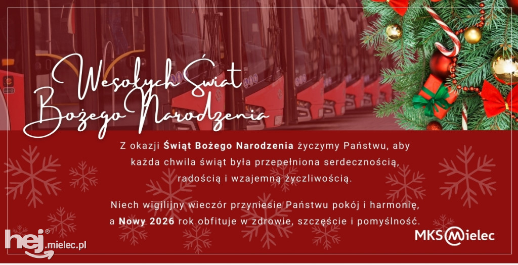 Świąteczne i noworoczne życzenia dla mielczan! Sprawdź od kogo!
