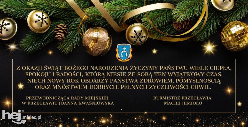 Świąteczne i noworoczne życzenia dla mielczan! Sprawdź od kogo!