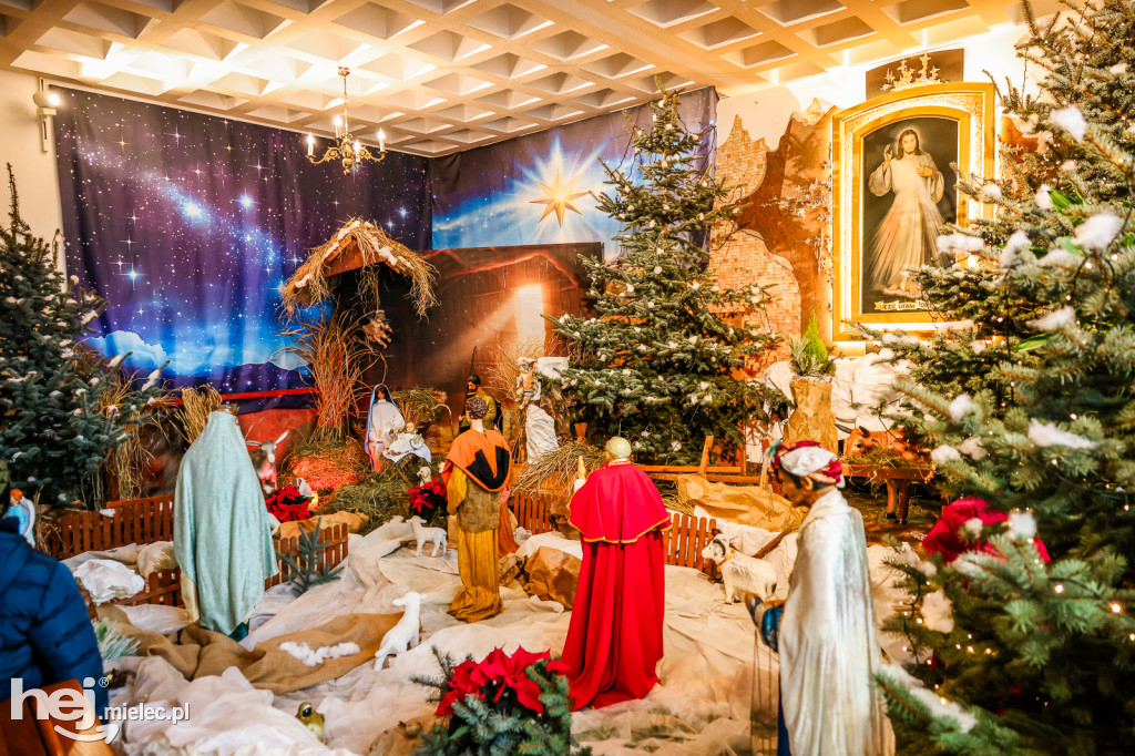 Bożonarodzeniowe szopki w mieleckich kościołach