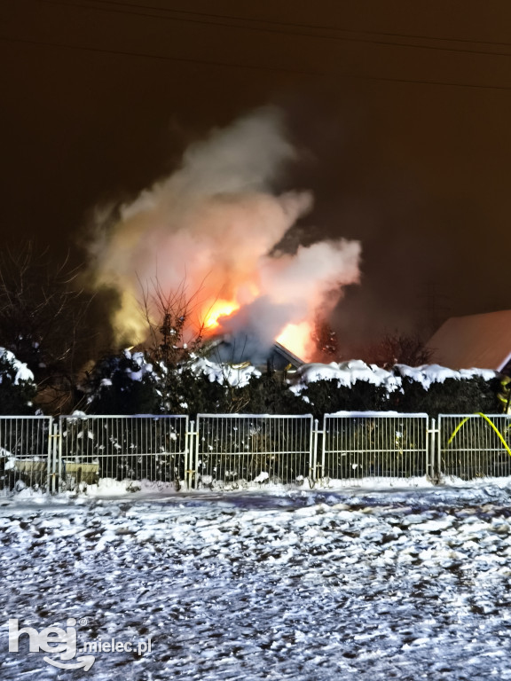 Pożar na ogrodach działkowych