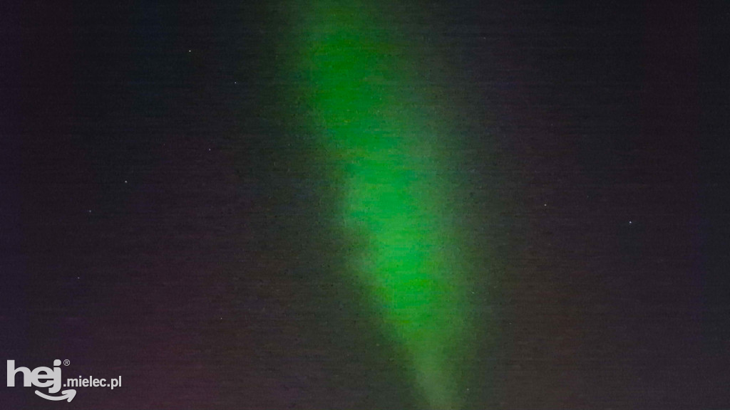 Zorza polarna nad Mielcem