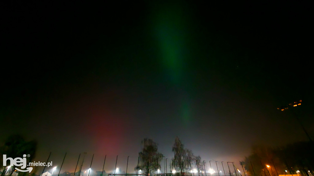 Zorza polarna nad Mielcem