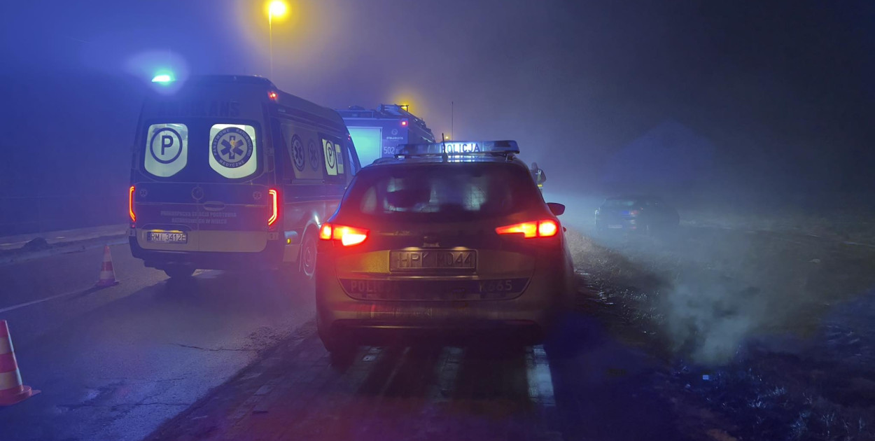 Dachowanie osobówki w Mościskach