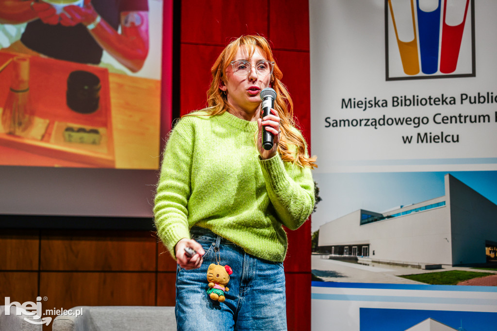 Spotkanie z Marceliną Sieroń w mieleckiej bibliotece