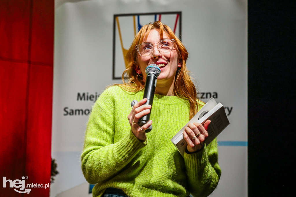 Spotkanie z Marceliną Sieroń w mieleckiej bibliotece