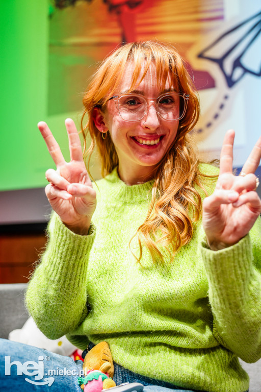 Spotkanie z Marceliną Sieroń w mieleckiej bibliotece