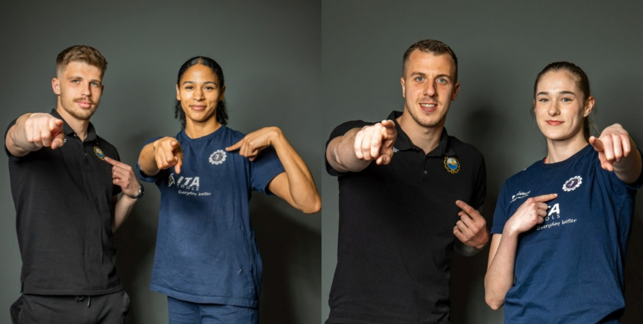  Siatkarki i piłkarze Stali Mielec wzajemnie promują swoje mecze