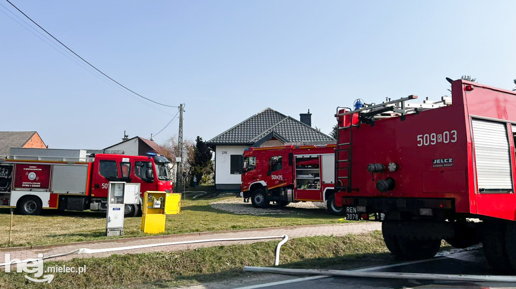 Pożar domu: dwudziestu strażaków w akcji