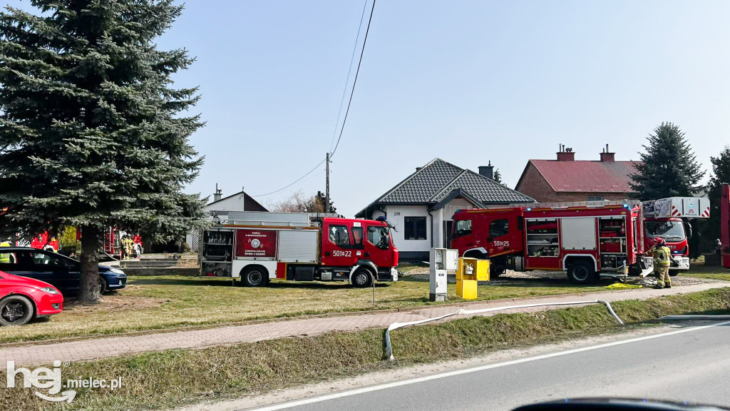 Pożar domu: dwudziestu strażaków w akcji