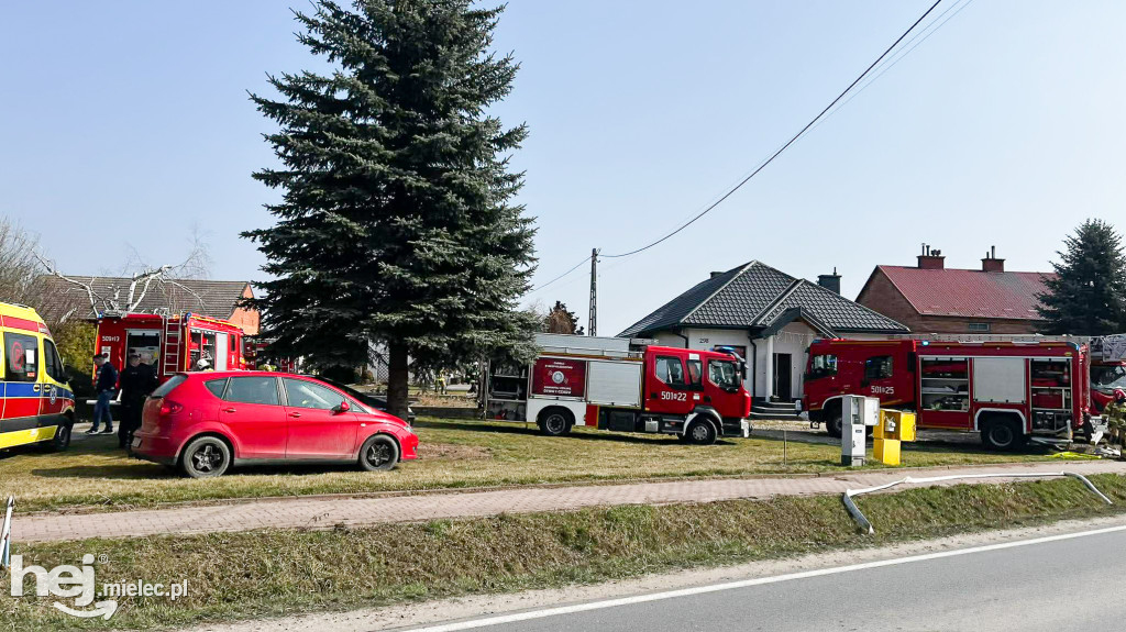 Pożar domu: dwudziestu strażaków w akcji