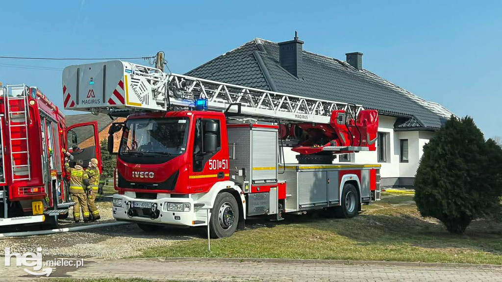 Pożar domu: dwudziestu strażaków w akcji