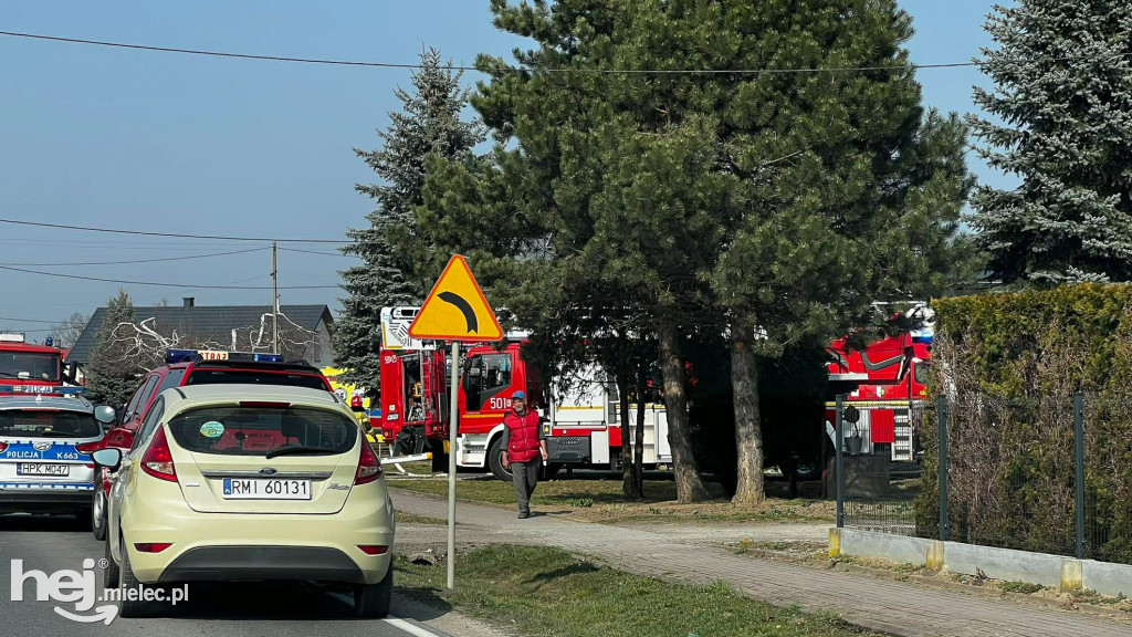 Pożar domu: dwudziestu strażaków w akcji