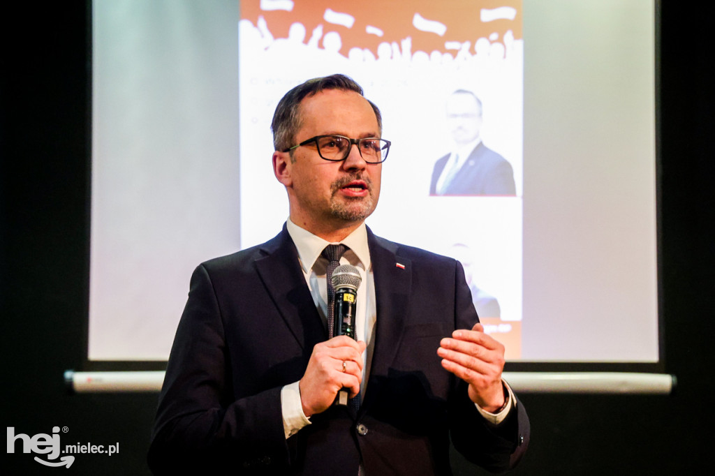 Poseł Marcin Horała w Mielcu