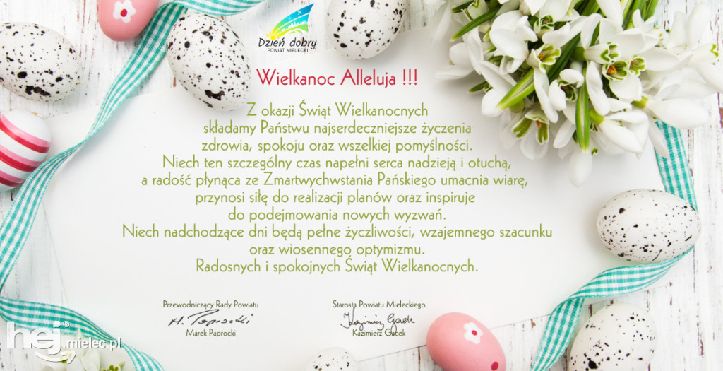 Wielkanocne życzenia dla mielczan! Sprawdź od kogo!