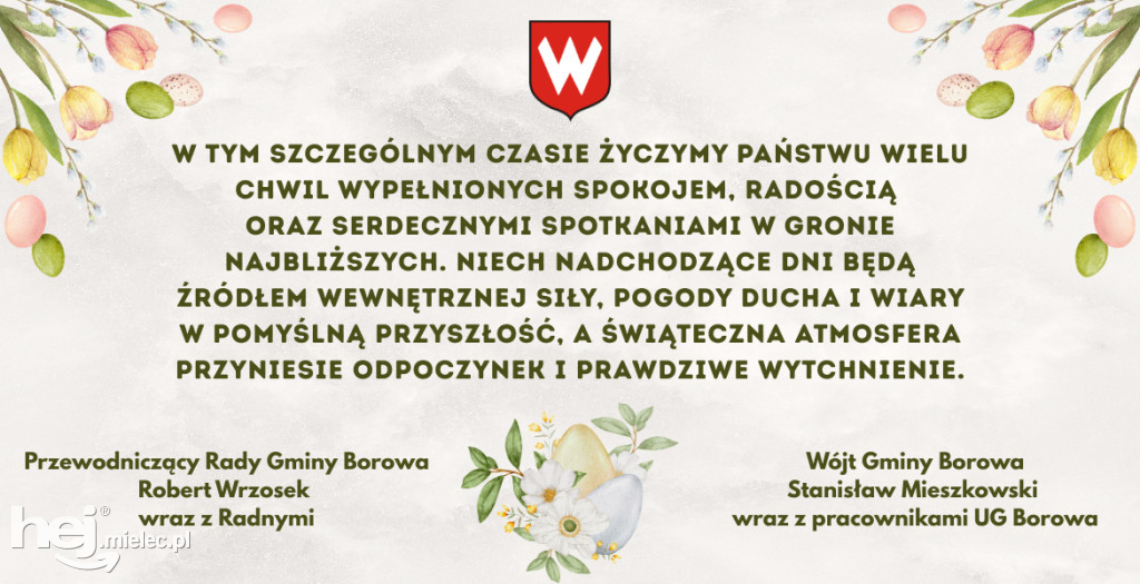 Wielkanocne życzenia dla mielczan! Sprawdź od kogo!