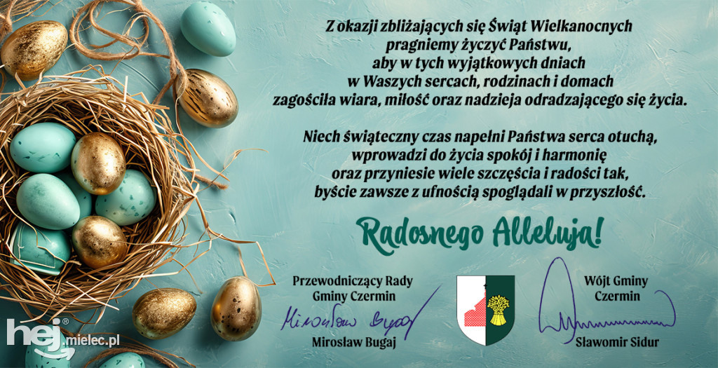 Wielkanocne życzenia dla mielczan! Sprawdź od kogo!