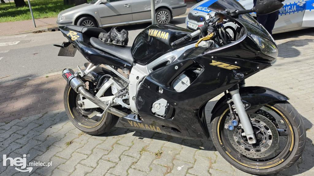 Wypadek z udziałem motocyklisty na ul. Kilińskiego w Mielcu
