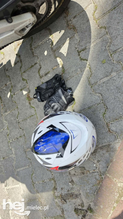 Wypadek z udziałem motocyklisty na ul. Kilińskiego w Mielcu