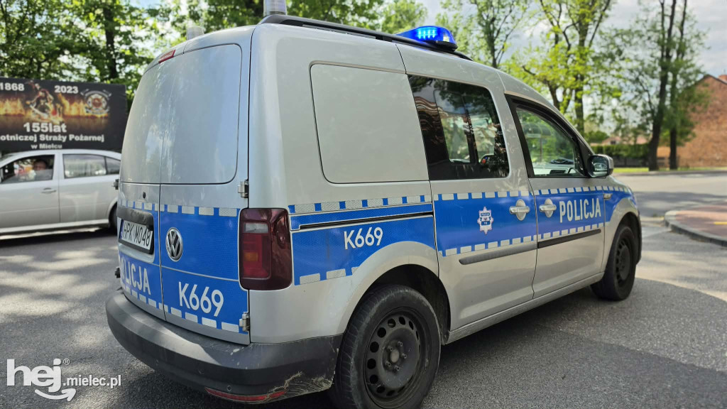 Wypadek z udziałem motocyklisty na ul. Kilińskiego w Mielcu