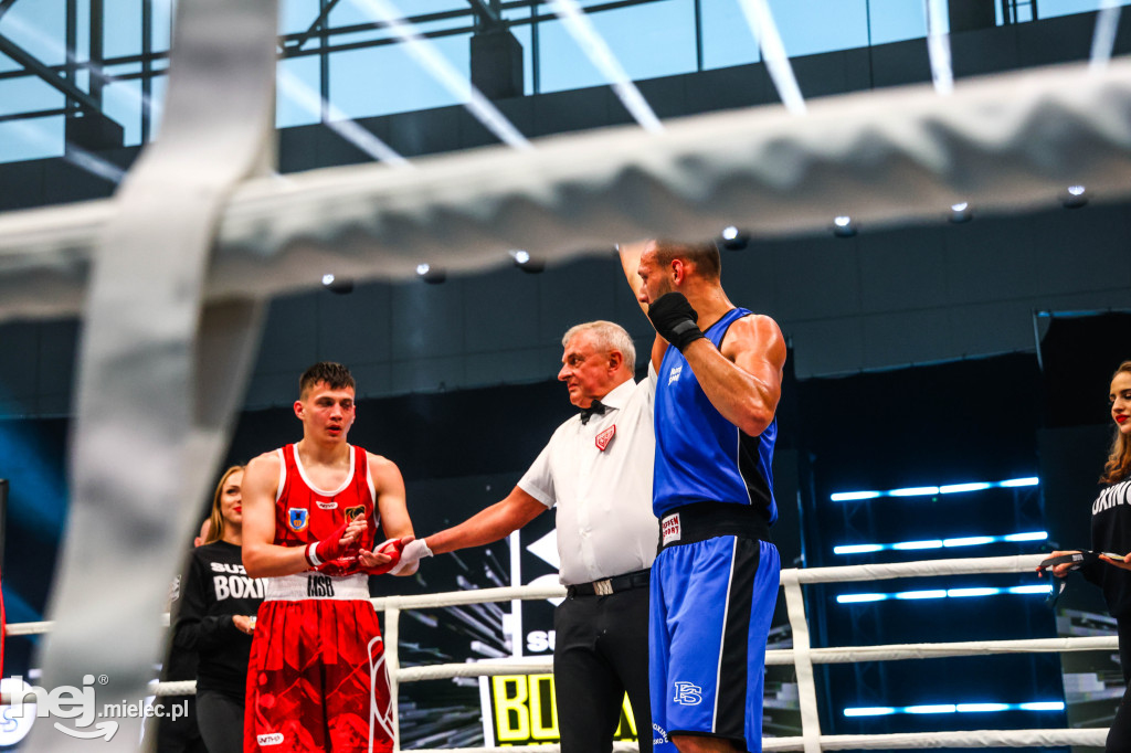 Jakub Pałka wygrał przed mielecką publicznością podczas Suzuki Boxing Night 41
