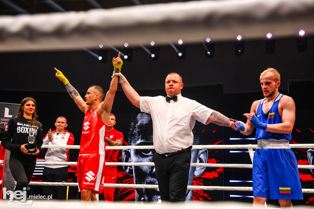 Jakub Pałka wygrał przed mielecką publicznością podczas Suzuki Boxing Night 41