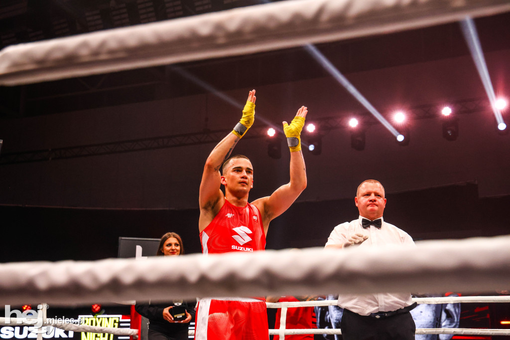 Jakub Pałka wygrał przed mielecką publicznością podczas Suzuki Boxing Night 41