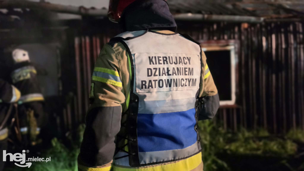Pożar pustostanu w Kosówce
