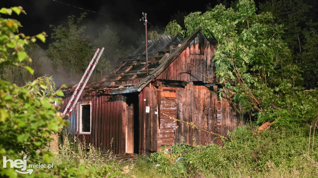 Pożar pustostanu w Kosówce