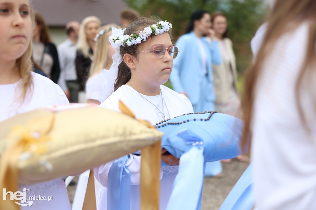 Procesja w miejscowości Rożniaty