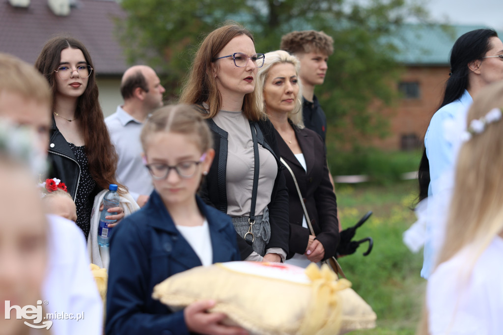 Procesja w miejscowości Rożniaty