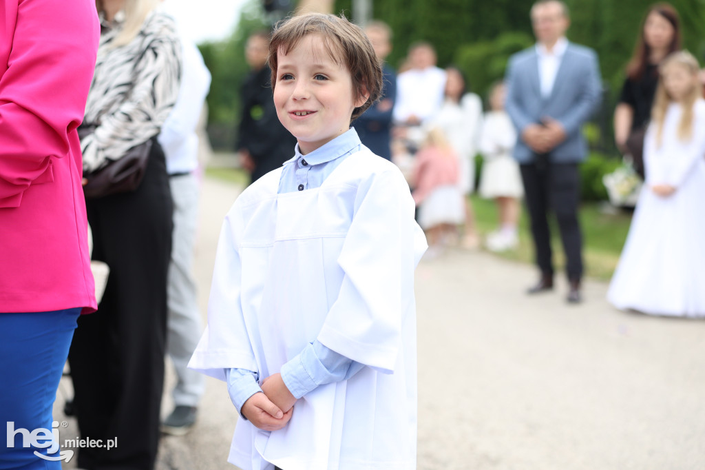 Procesja w miejscowości Rożniaty