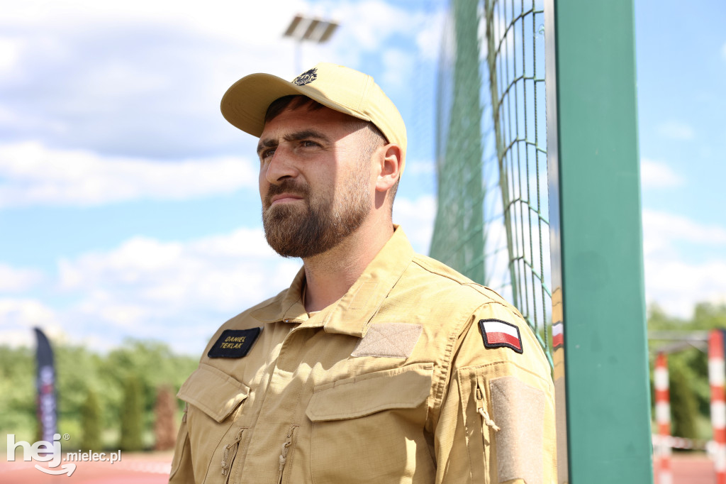 Gminne Zawody Sportowo-Pożarnicze Młodzieżowych Drużyn Pożarniczych z gminy Tuszów Narodowy.