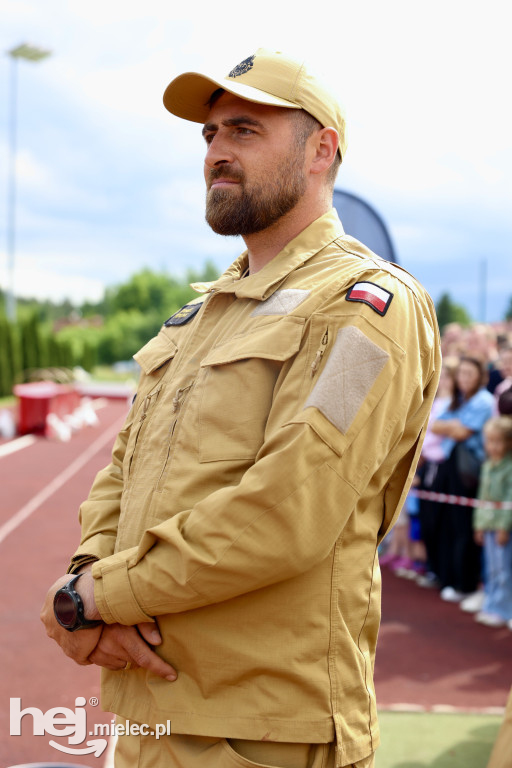 Gminne Zawody Sportowo-Pożarnicze Młodzieżowych Drużyn Pożarniczych z gminy Tuszów Narodowy.