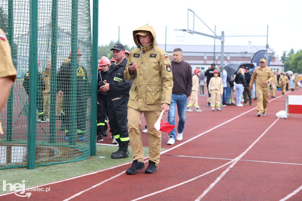 Gminne Zawody Sportowo-Pożarnicze Młodzieżowych Drużyn Pożarniczych z gminy Tuszów Narodowy.