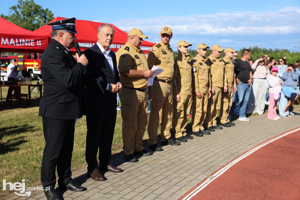 Gminne Zawody Sportowo-Pożarnicze Młodzieżowych Drużyn Pożarniczych z gminy Tuszów Narodowy.