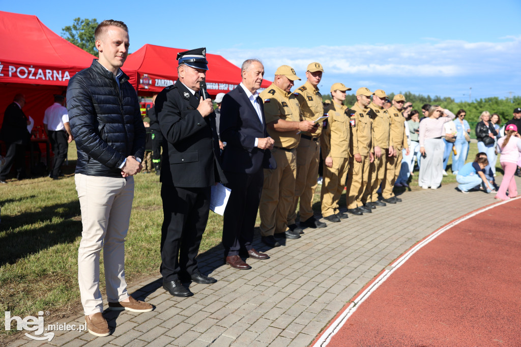 Gminne Zawody Sportowo-Pożarnicze Młodzieżowych Drużyn Pożarniczych z gminy Tuszów Narodowy.