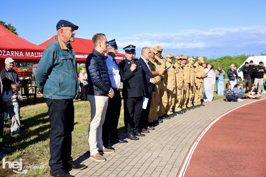 Gminne Zawody Sportowo-Pożarnicze Młodzieżowych Drużyn Pożarniczych z gminy Tuszów Narodowy.
