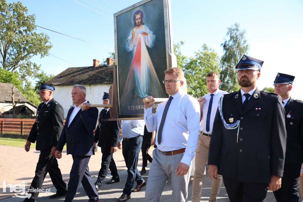 Borki Nizińskie na trasie peregrynacji obrazu Jezusa Miłosiernego