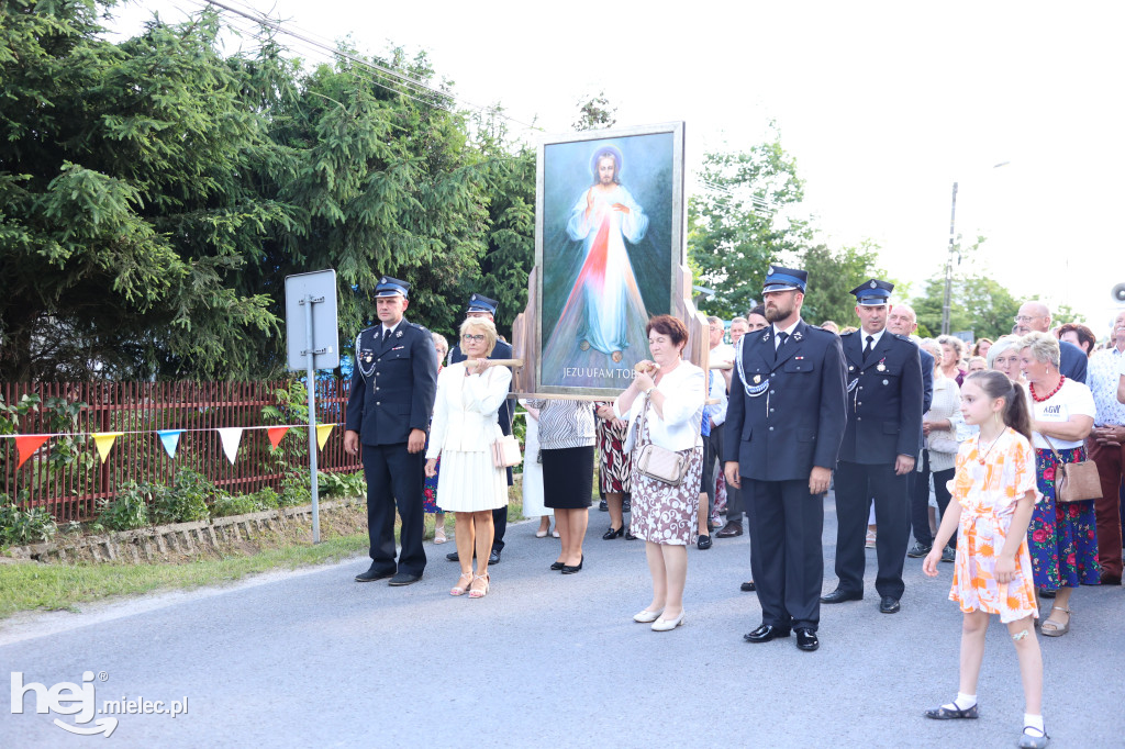 Borki Nizińskie na trasie peregrynacji obrazu Jezusa Miłosiernego