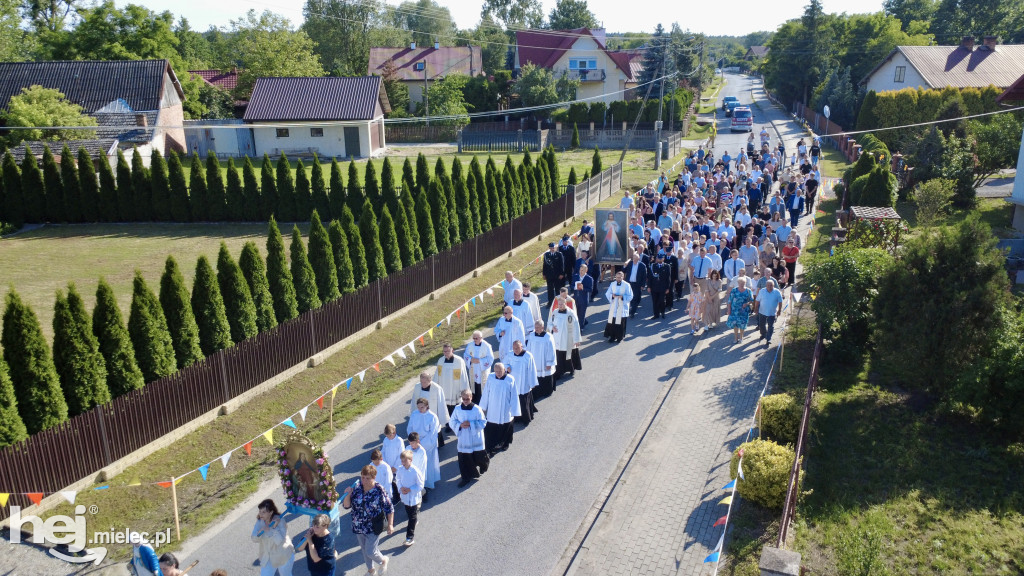 Borki Nizińskie na trasie peregrynacji obrazu Jezusa Miłosiernego