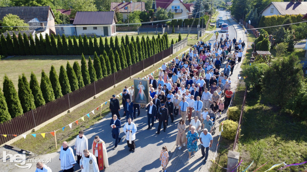 Borki Nizińskie na trasie peregrynacji obrazu Jezusa Miłosiernego