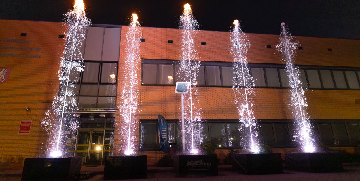 Widowisko laserowe  w Branżowym Centrum Umiejętności