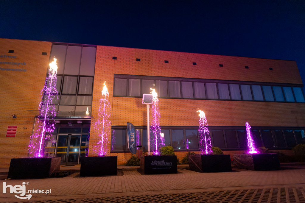 Widowisko laserowe  w Branżowym Centrum Umiejętności