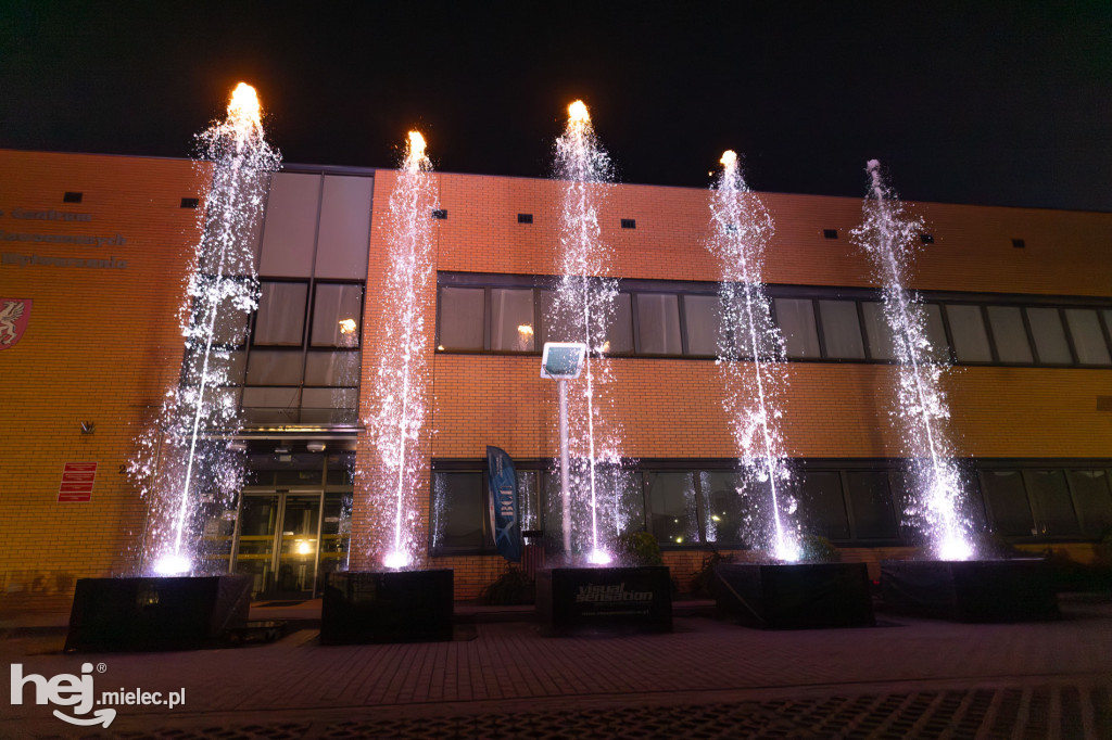 Widowisko laserowe  w Branżowym Centrum Umiejętności