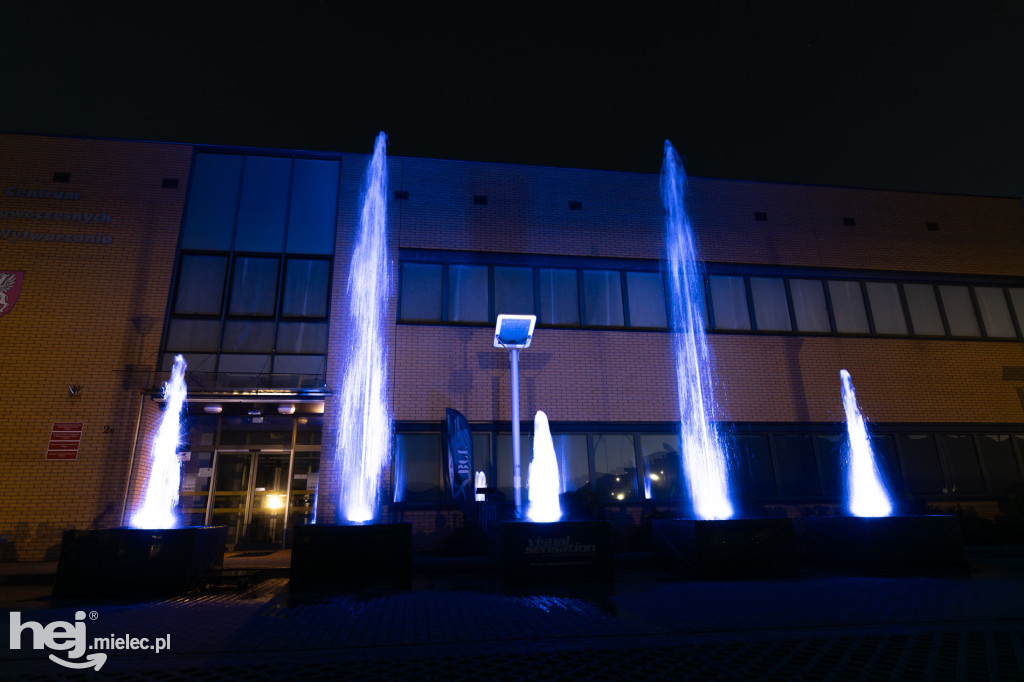 Widowisko laserowe  w Branżowym Centrum Umiejętności