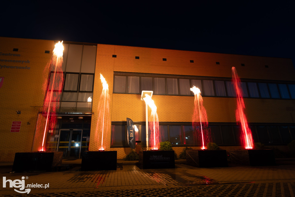 Widowisko laserowe  w Branżowym Centrum Umiejętności