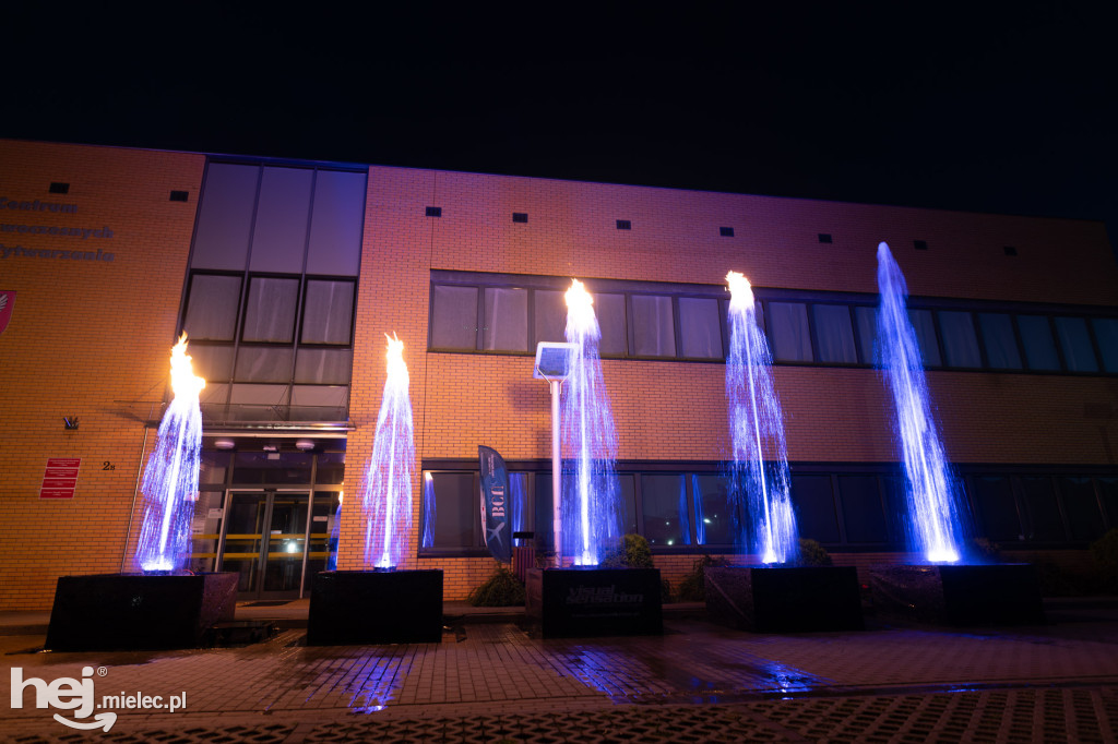 Widowisko laserowe  w Branżowym Centrum Umiejętności
