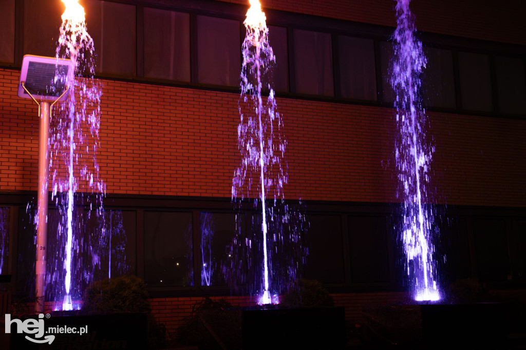 Widowisko laserowe  w Branżowym Centrum Umiejętności