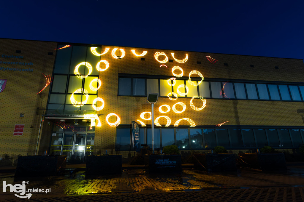 Widowisko laserowe  w Branżowym Centrum Umiejętności